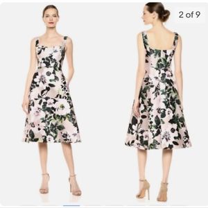 Adrianne Pappell Floral Printed Midi length Dress